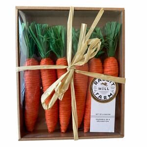 NEW Rabbit Hill Farm 6pc Carrot Decor Spring Easter Basket Fillers